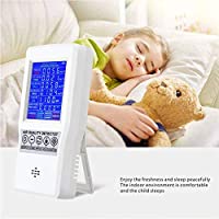 SEAAN Medidor CO2 para Aulas y Oficinas- Monitor de calidad del aire para PM2.5 formaldehído PM10 PM1.0 HCHO TVOC…